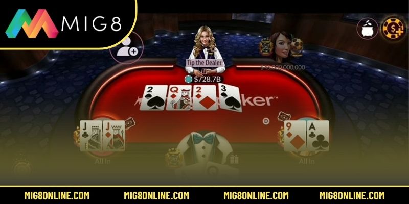 3 biến thể phổ biến của Poker miễn phí